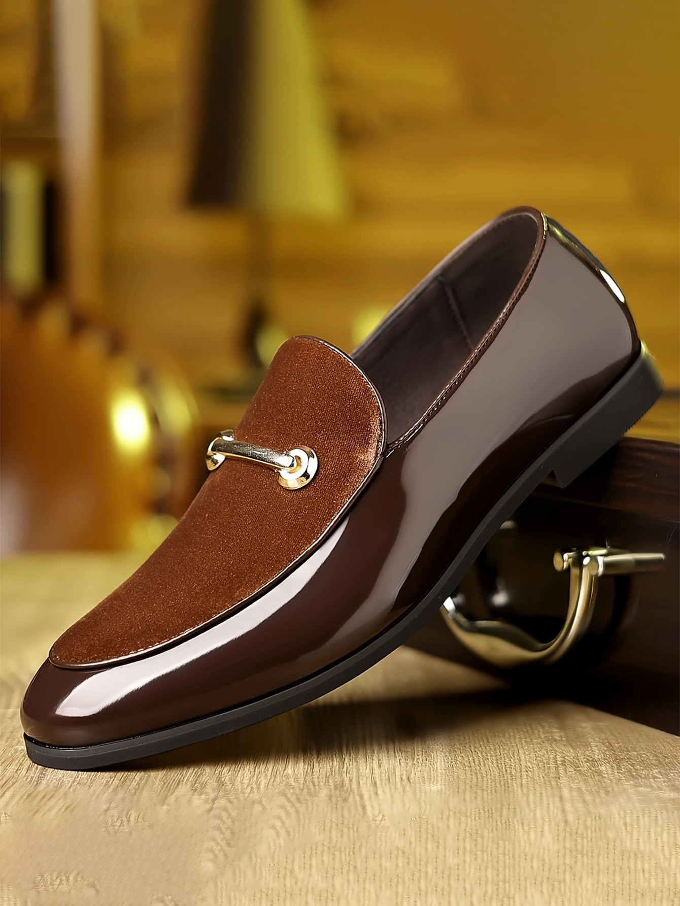 Men Formal Wear Shoes - Luxury Brand Suede Green Loafers Men