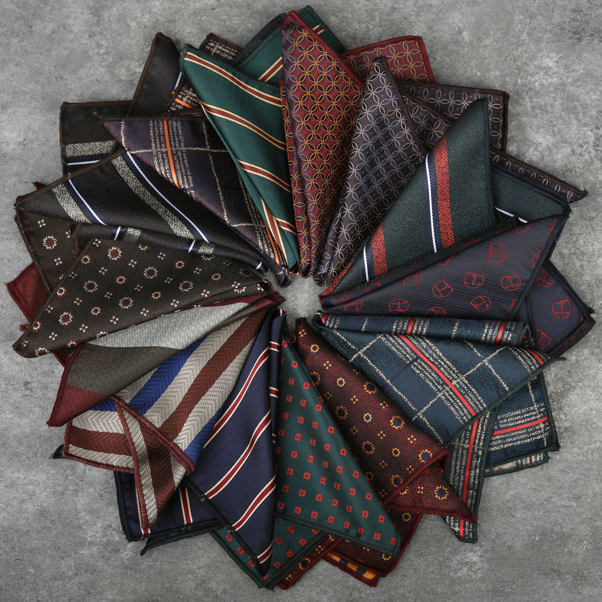 Men'S Formal Attire - Men's Fashion New Striped Pocket Square
