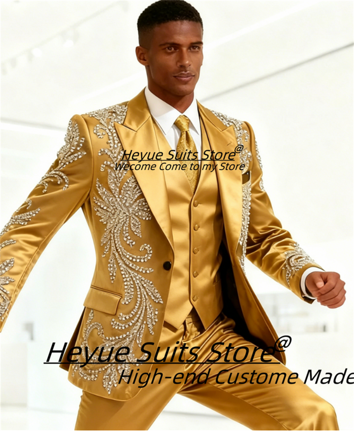 Men'S Formal Attire - High End Customized Men Suit Luxurious