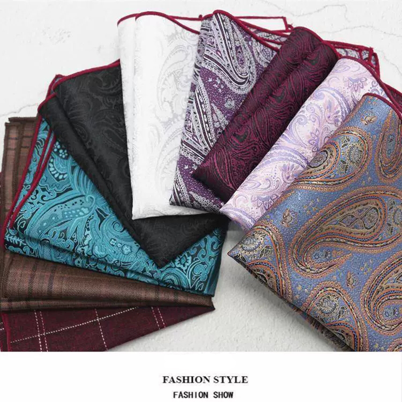 Men'S Formal Attire - Classic Pasiley Pocket Square Mens Formal