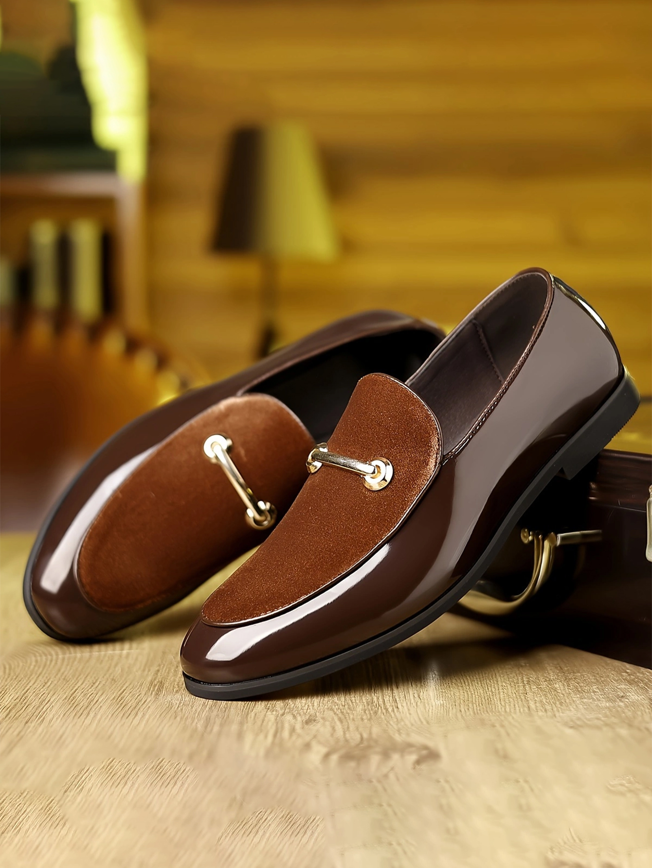 Luxury Brand Suede Green Loafe - Men Formal Wear Shoes ulasan dan harga