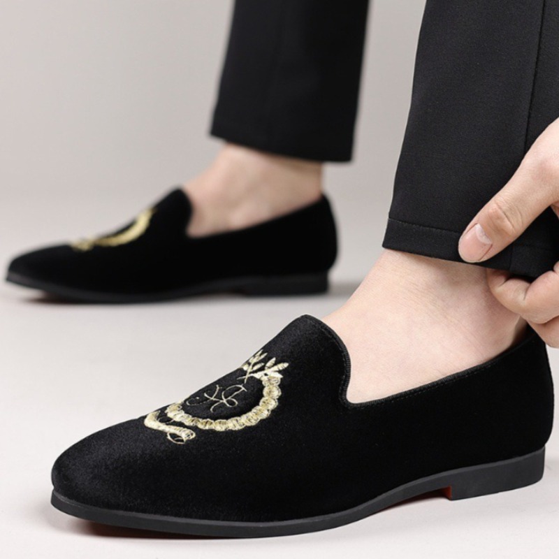 Luxury Designer Loafers Suede  - Men Formal Wear Shoes ulasan dan harga