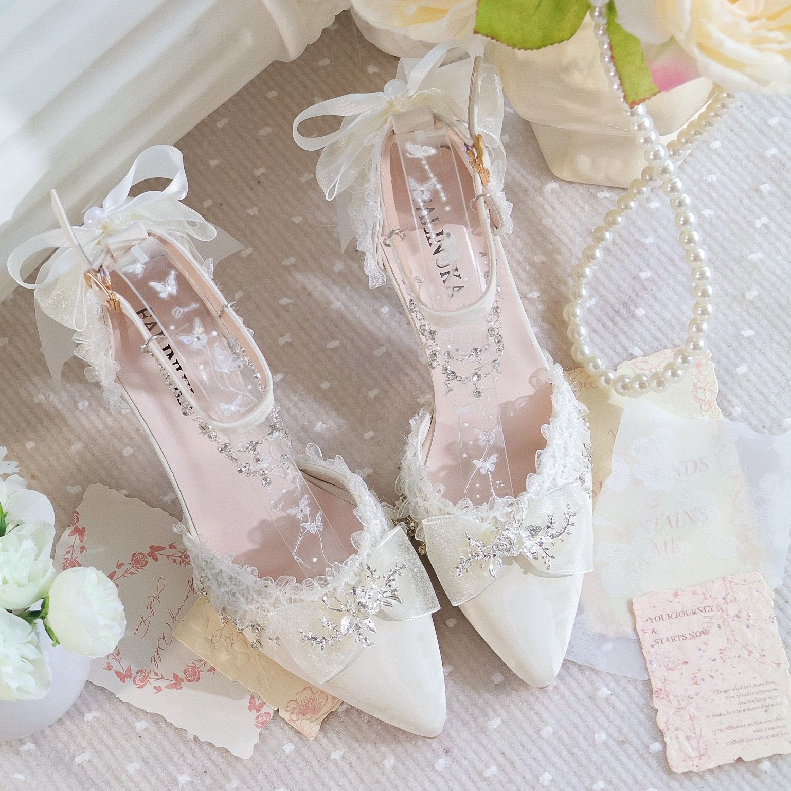 Lolita Female Shoes Heels Whit - Men Formal Wear Shoes ulasan dan harga