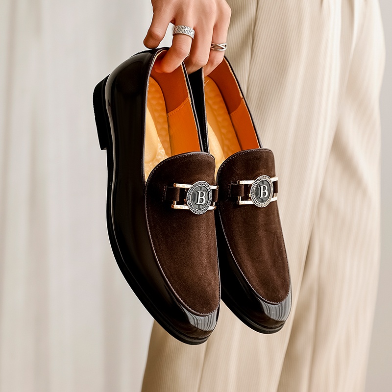 2026 Summer Brown Designer Loa - Men Formal Wear Shoes ulasan dan harga