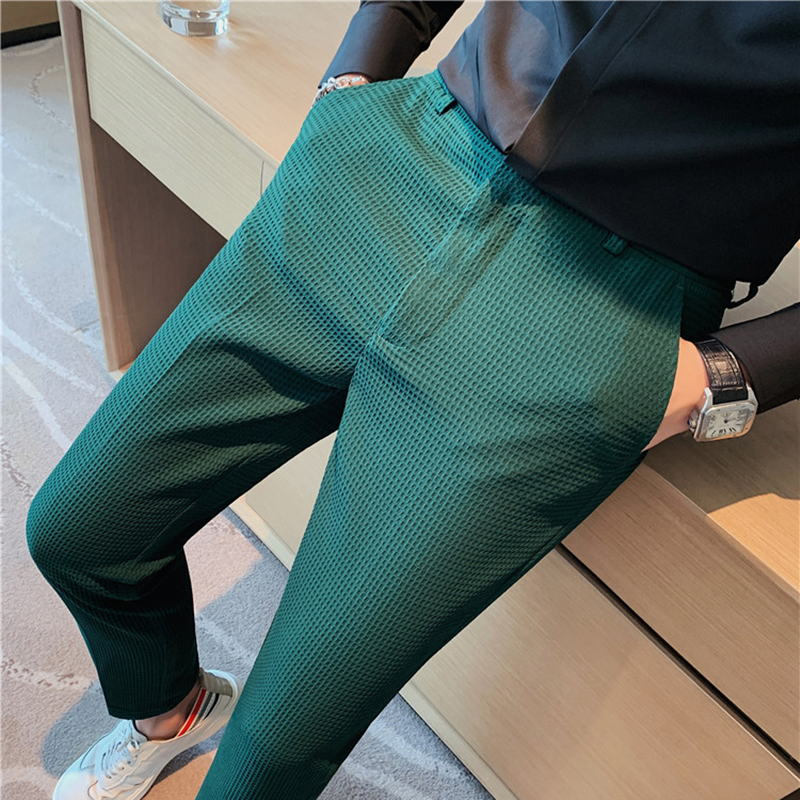2024 Autumn New Waffle Stretch - Men'S Formal Attire ulasan dan harga