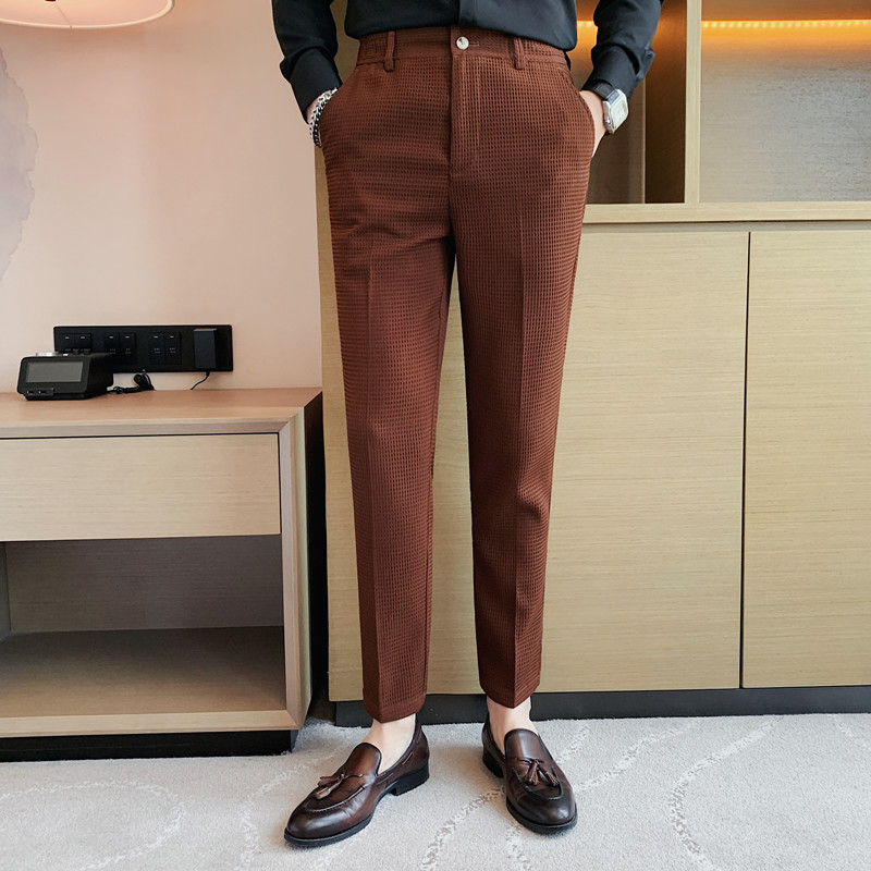 2024 Autumn New Waffle Stretch - Men'S Formal Attire ulasan dan harga