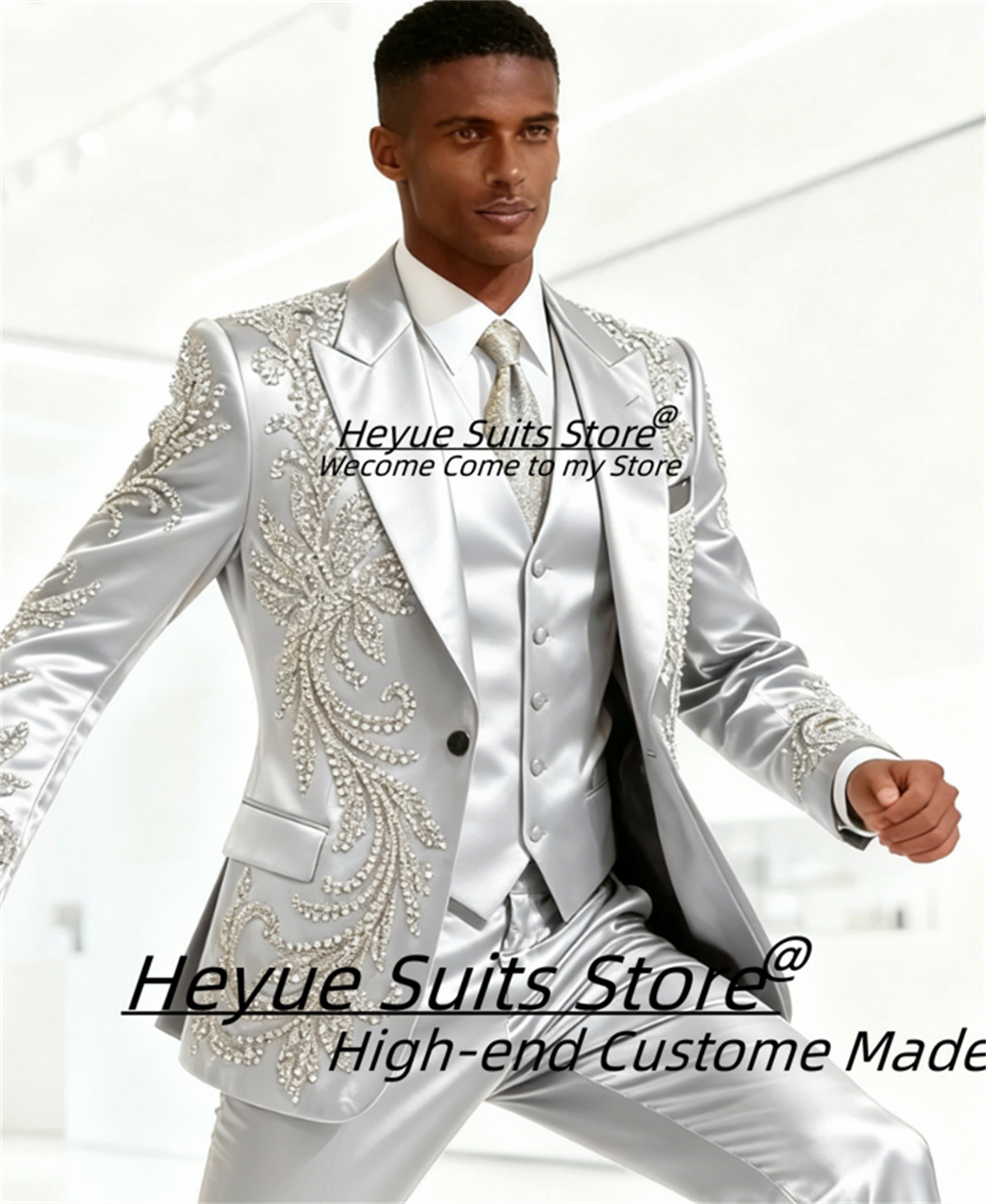 High End Customized Men Suit L - Men'S Formal Attire ulasan dan harga