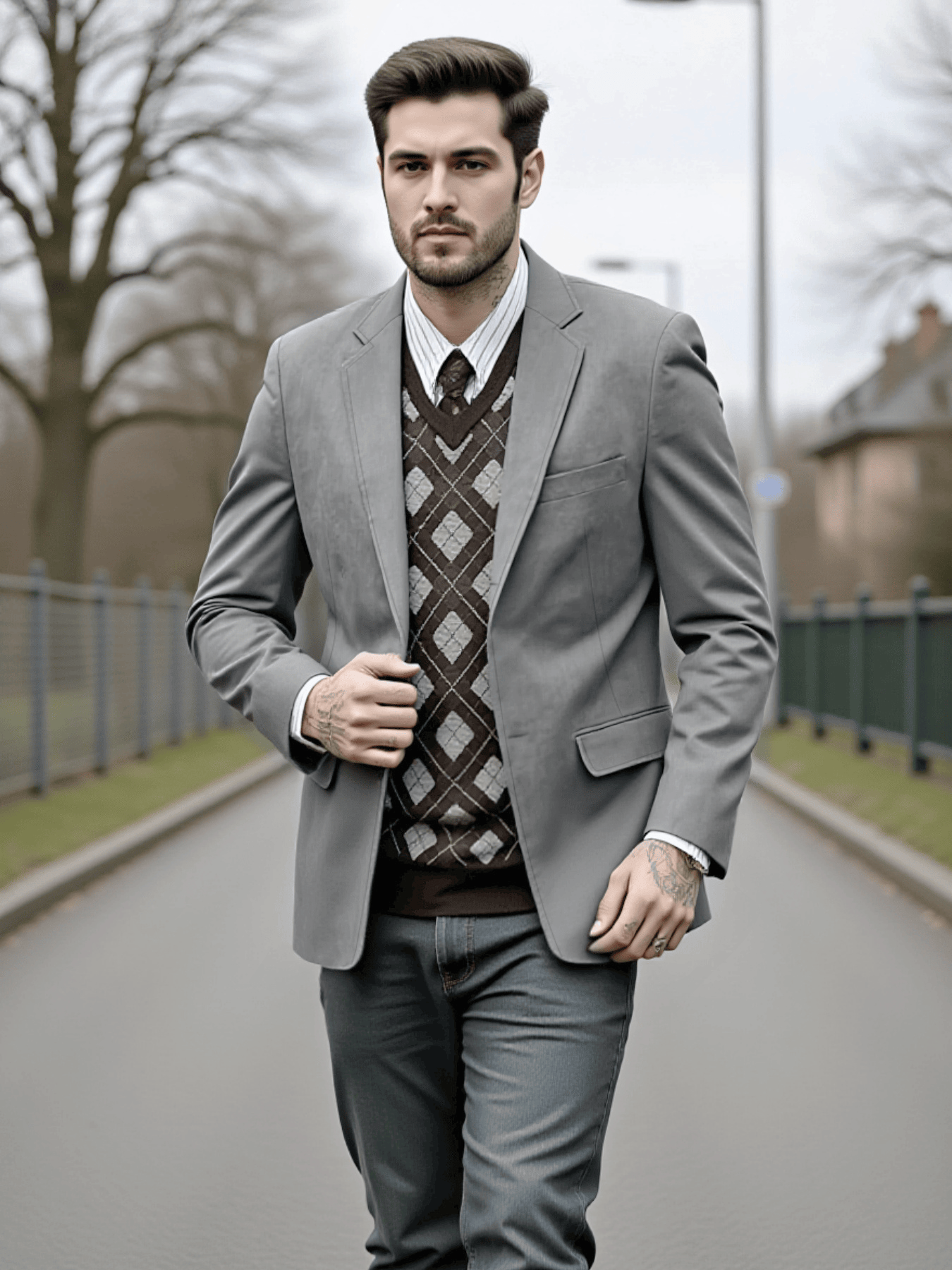 Spring Men's Single-Breasted J - Men'S Urban Formal Wear ulasan dan harga
