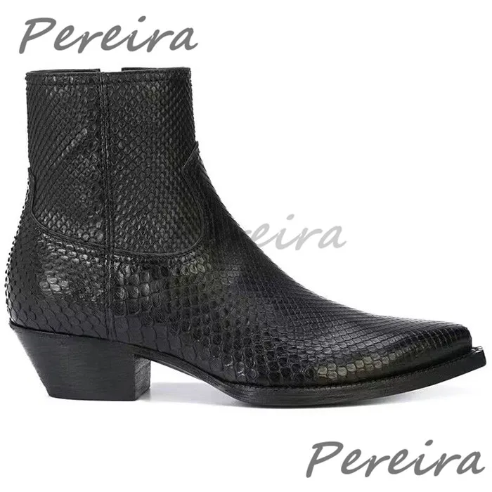 Trendy Snake Patterned Chelsea - Men Formal Wear Shoes ulasan dan harga