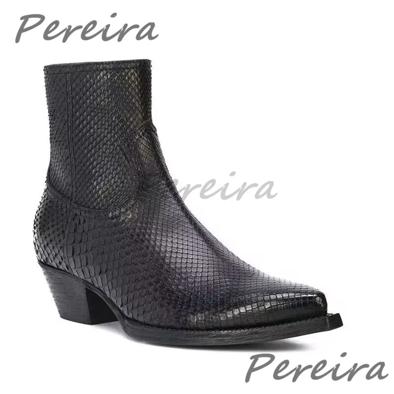 Trendy Snake Patterned Chelsea - Men Formal Wear Shoes ulasan dan harga