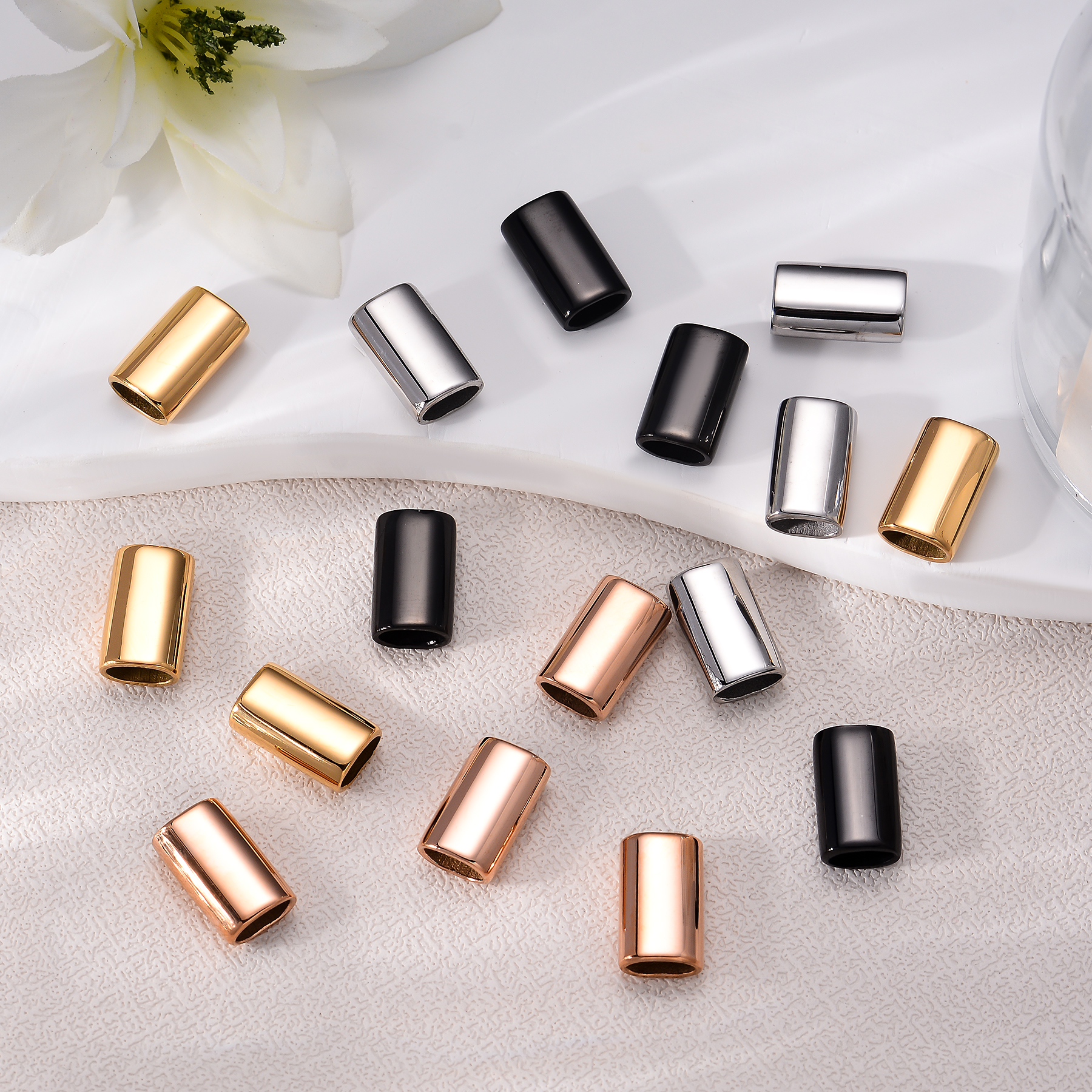6PCS Stainless Steel Charm Sli - Patent Leather Oxford ulasan dan harga