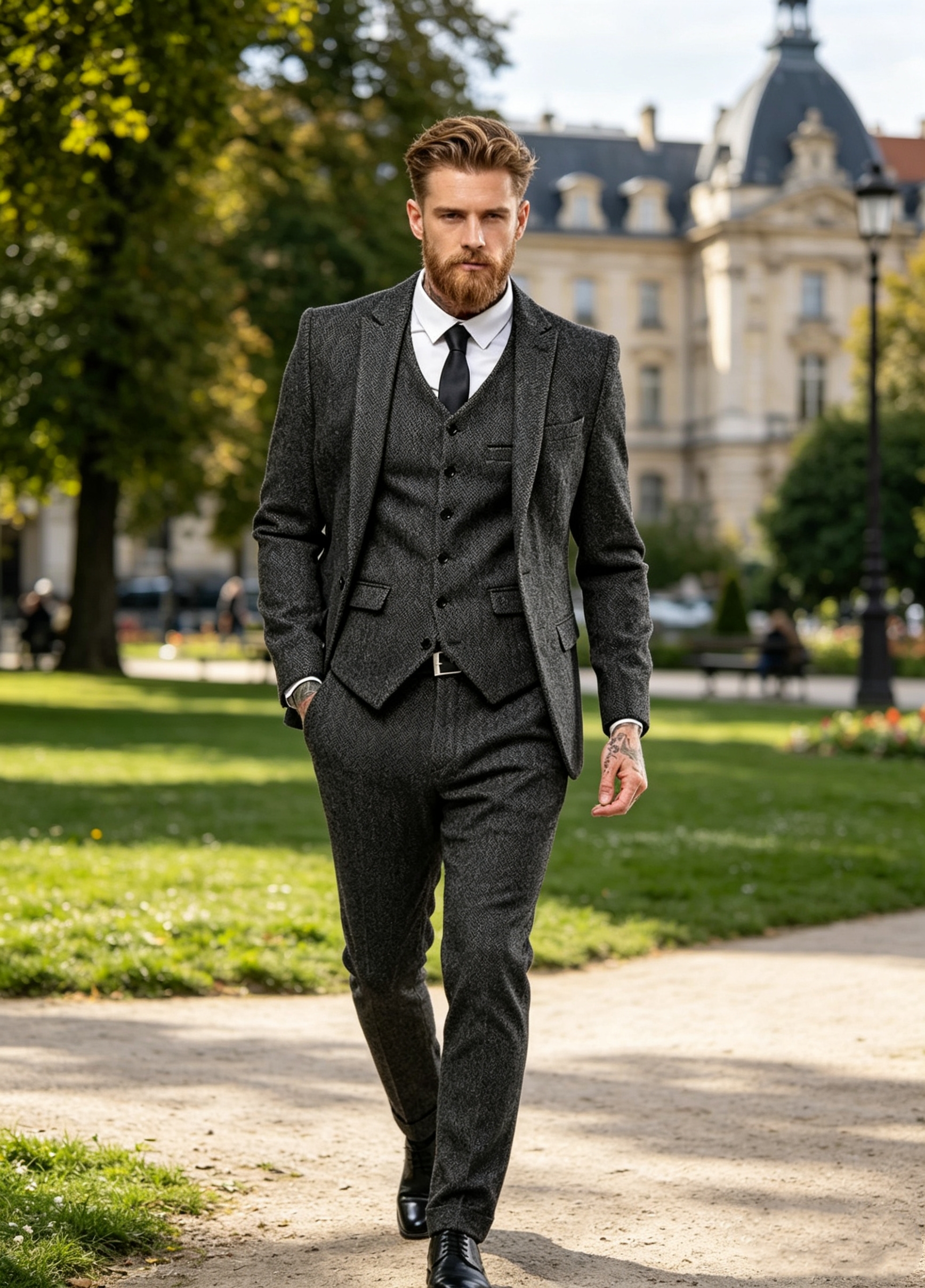 Dark Brown Wool Tweed Winter S - Wool Suit Jacket ulasan dan harga
