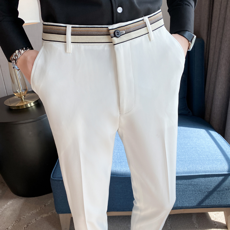 Fashion Waist Stripes Suit Pan - Men'S Formal Attire ulasan dan harga