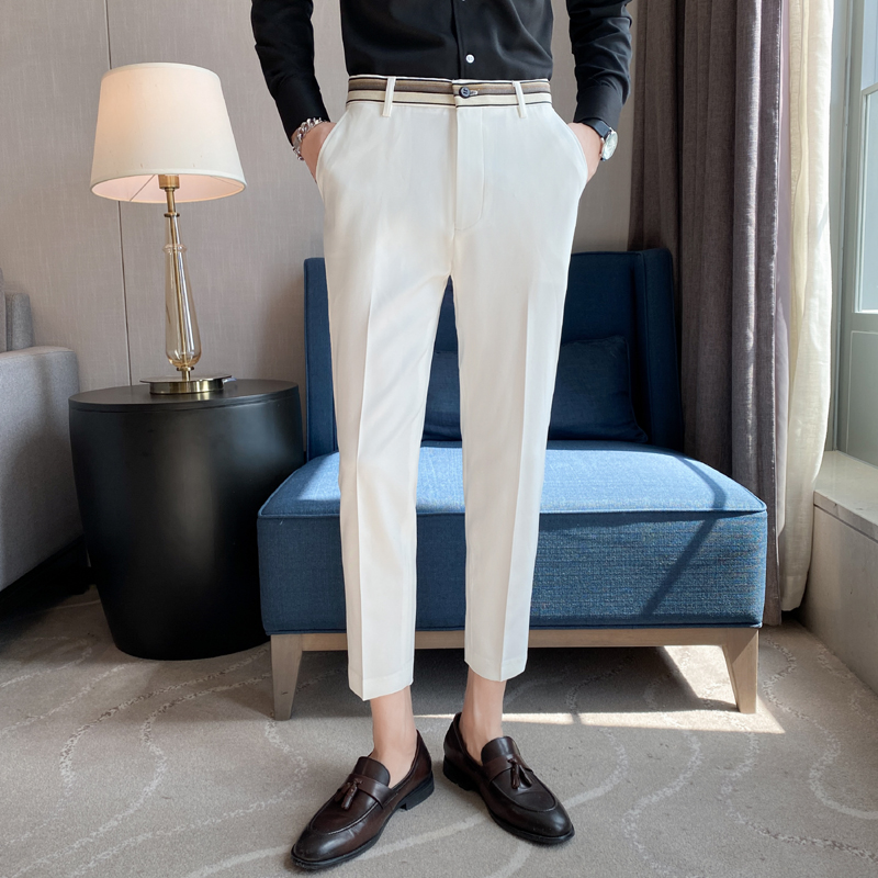 Fashion Waist Stripes Suit Pan - Men'S Formal Attire ulasan dan harga