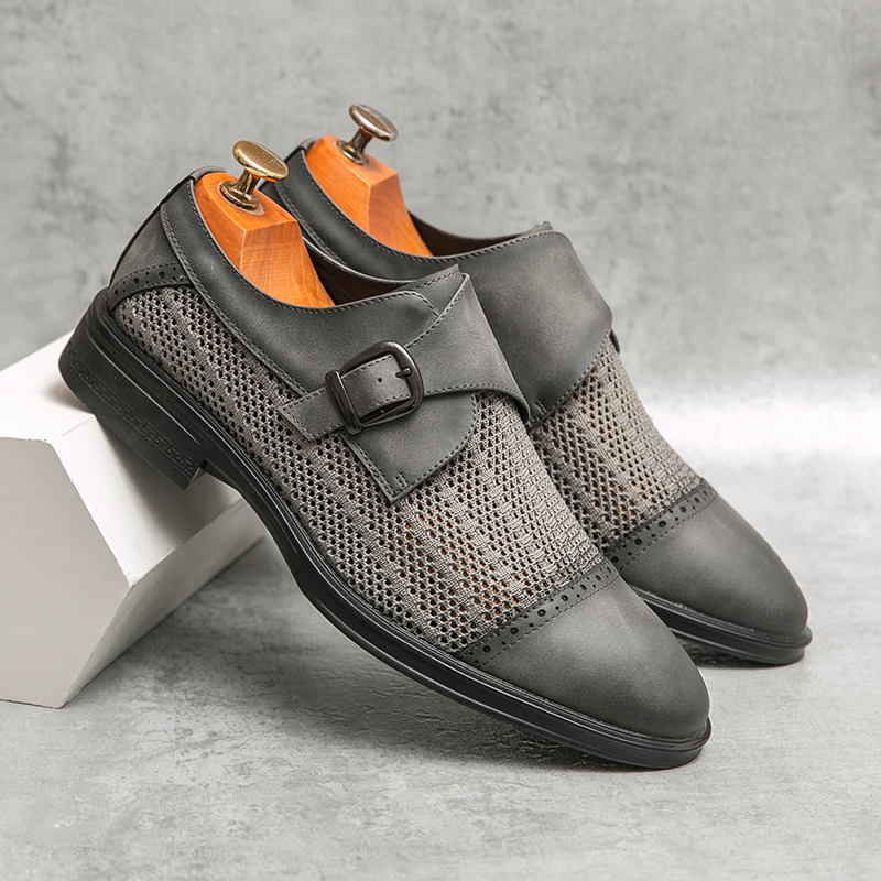 Summer New Punched Grey Leathe - Men'S Formal Attire ulasan dan harga