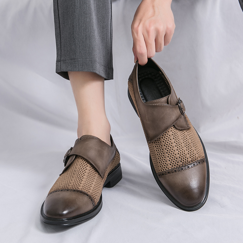 Summer New Punched Grey Leathe - Men'S Formal Attire ulasan dan harga