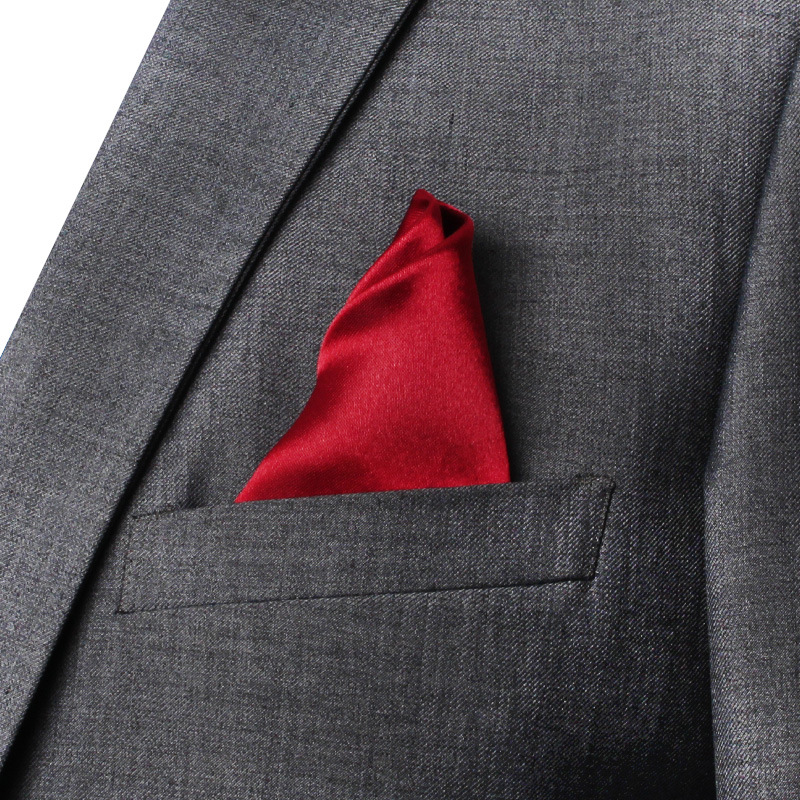 22CM Solid Color Pocket Squre  - Men'S Formal Attire ulasan dan harga